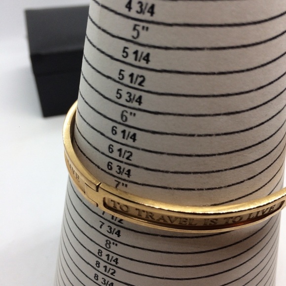 DYRNBERG/KERN BANGLE BRACELET TO TRAVEL IS TO LIVE - Picture 12 of 12